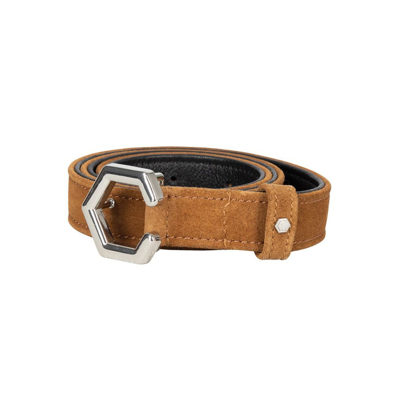 Load image into Gallery viewer, Coldstream Roxburgh Suede Belt Tan/Silver - Ashurst Equestrian &amp; Country
