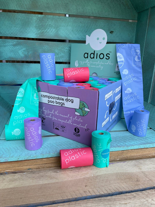 Compostable Poo Bags Counter Top Display - 50 Rolls/750 bags - Ashurst Equestrian & Country