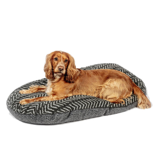 Danish Design Fleece Quilted Mattress Charcoal Arrows - Ashurst Equestrian & Country
