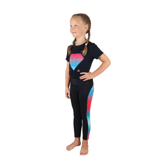 Dazzling Diamond Riding Tights By Little Rider Navy - Ashurst Equestrian & Country