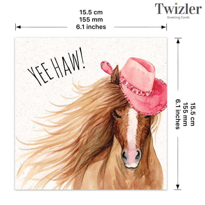 Load image into Gallery viewer, Horse Yee Haw - Funny Birthday Card

