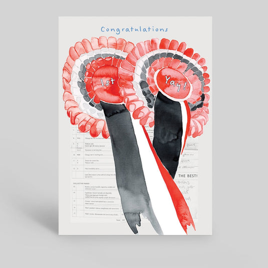 Deckled Edge Arena Card Congratulations - Ashurst Equestrian & Country
