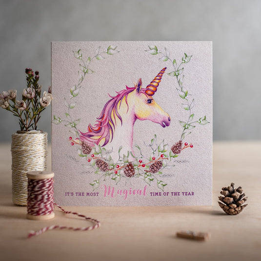 Deckled Edge Christmas Card Magical Christmas - Ashurst Equestrian & Country