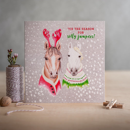 Deckled Edge Christmas Season For Silly Jumpers - Ashurst Equestrian & Country