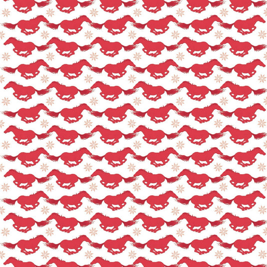 Deckled Edge Gift Wrap Galloping Christmas - Ashurst Equestrian & Country