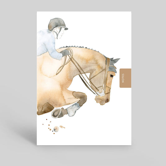 Deckled Edge Notebook Jumping Competition Horse - Ashurst Equestrian & Country
