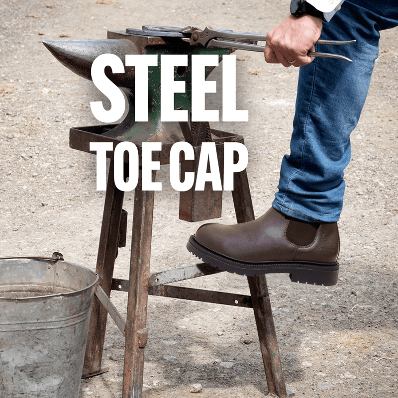 Load image into Gallery viewer, Detroit Steel Toe Cap Work Boots - Black - Ashurst Equestrian &amp; Country
