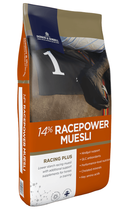 D&H 14% Racepower Muesli 25kg - Ashurst Equestrian & Country