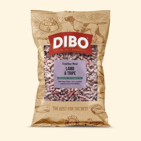 Dibo Freeflow Frozen Lamb and Tripe 1kg - Ashurst Equestrian & Country