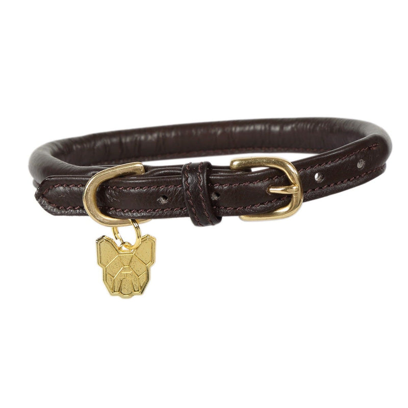 Load image into Gallery viewer, Digby &amp; Fox Rolled Leather Dog Collar - Ashurst Equestrian &amp; Country
