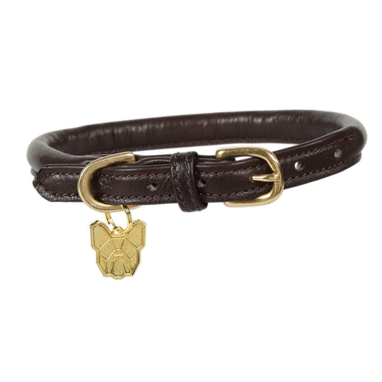 Digby & Fox Rolled Leather Dog Collar - Ashurst Equestrian & Country