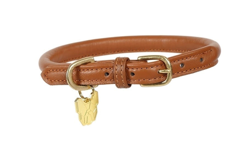 Load image into Gallery viewer, Digby &amp; Fox Rolled Leather Dog Collar - Ashurst Equestrian &amp; Country
