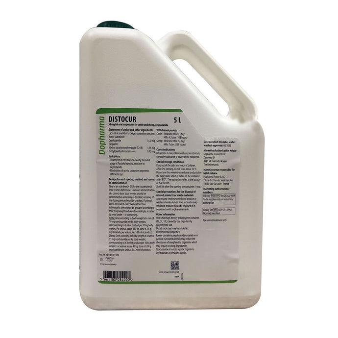 Distocur Oral Suspension For Cattle & Sheep - Ashurst Equestrian & Country