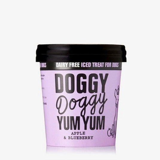 Doggy Doggy Yum Yum Frozen Iced Treat for Dogs Apple & Blueberry 120ml - Ashurst Equestrian & Country