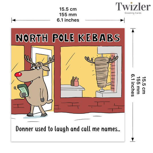 Donner Kebab - Funny Christmas Card - Ashurst Equestrian & Country