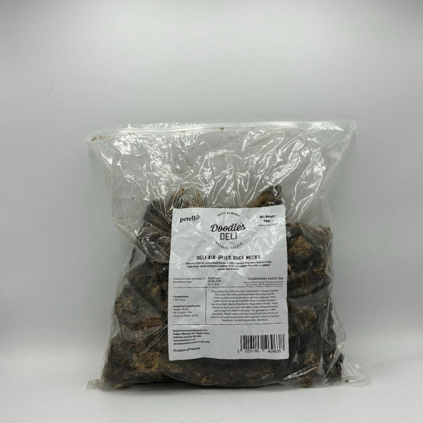 Load image into Gallery viewer, Doodles Deli Air Dried Duck Necks 1kg - Ashurst Equestrian &amp; Country
