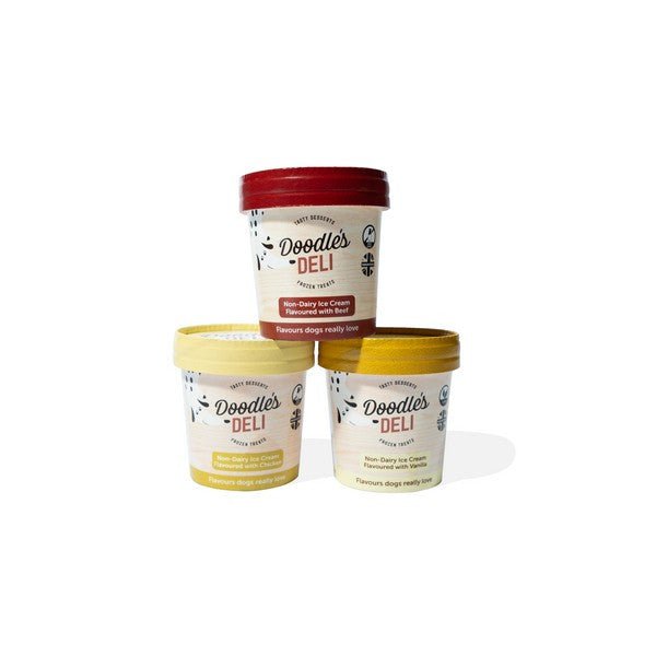 Load image into Gallery viewer, Doodles Deli Chicken Frozen Doggy Treats 125ml - Ashurst Equestrian &amp; Country
