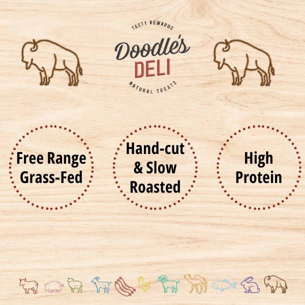 Load image into Gallery viewer, Doodles Deli Water Buffalo Bully Tail with Steak 15cm - Single - Ashurst Equestrian &amp; Country
