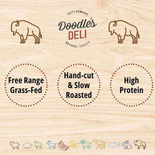 Doodles Deli Water Buffalo Bully Tail with Steak 15cm - Single - Ashurst Equestrian & Country