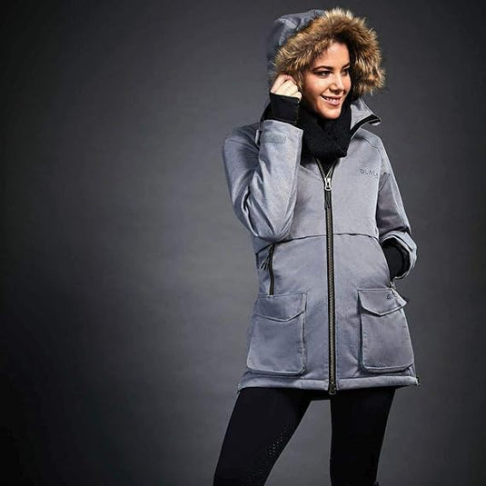 Dublin Black Wendy Waterproof Coat - Charcoal - Ashurst Equestrian & Country