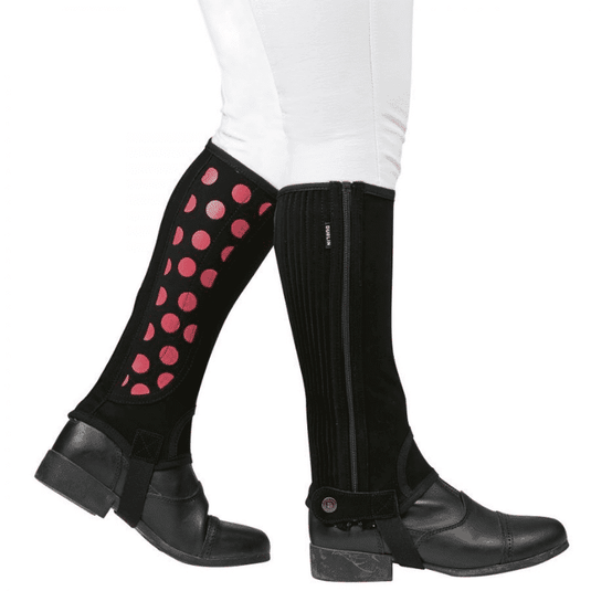 Dublin Easy Care Spot Print Half Chaps - Childs - Ashurst Equestrian & Country