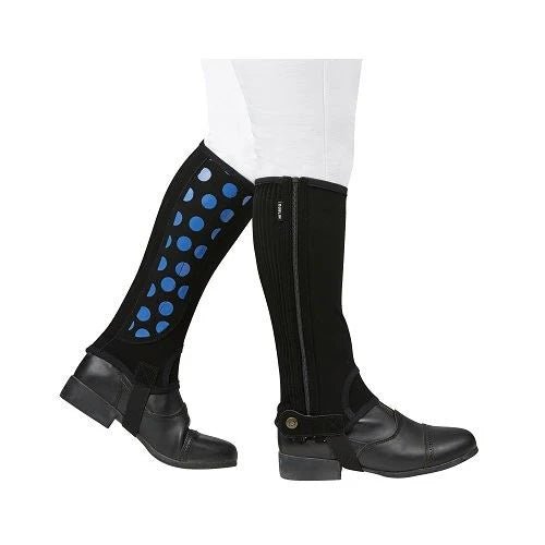 Load image into Gallery viewer, Dublin Easy Care Spot Print Half Chaps - Childs - Ashurst Equestrian &amp; Country
