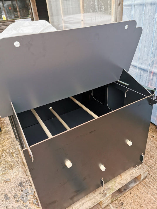 Easicoop Chalet 2XL - HPL Chicken Coop up to 18 large Birds (black) - Ashurst Equestrian & Country