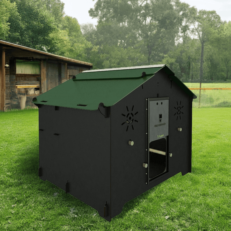 Load image into Gallery viewer, Easicoop Chalet 2XL - HPL Chicken Coop up to 18 large Birds (black) - Ashurst Equestrian &amp; Country

