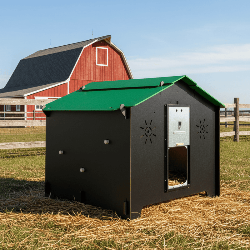 Load image into Gallery viewer, Easicoop Chalet 2XL - HPL Chicken Coop up to 18 large Birds (black) - Ashurst Equestrian &amp; Country
