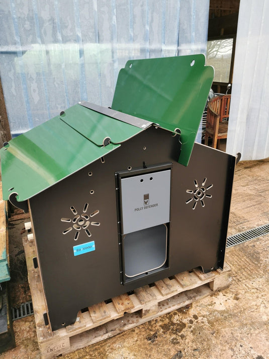 Easicoop Chalet L - HPL Chicken coop up to 10 large Birds (Black) - Ashurst Equestrian & Country