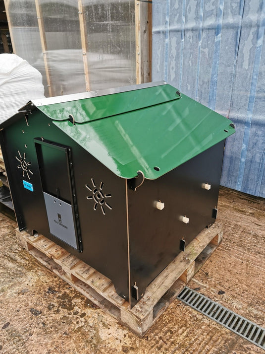 Easicoop Chalet L - HPL Chicken coop up to 10 large Birds (Black) - Ashurst Equestrian & Country