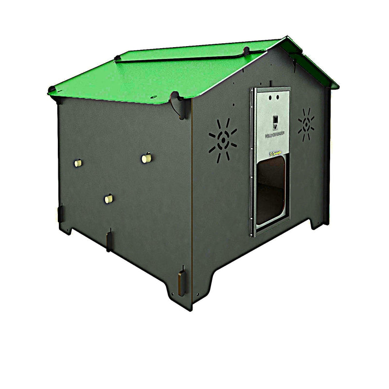 Load image into Gallery viewer, Easicoop Chalet L - HPL Chicken coop up to 10 large Birds (Black) - Ashurst Equestrian &amp; Country
