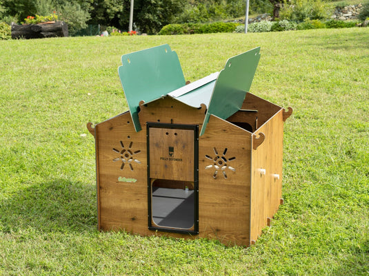 Easicoop Chalet L - HPL Chicken coop up to 10 large Birds (Black) - Ashurst Equestrian & Country