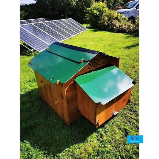 Easicoop Chalet L - HPL Chicken coop up to 10 large Birds (Black) - Ashurst Equestrian & Country
