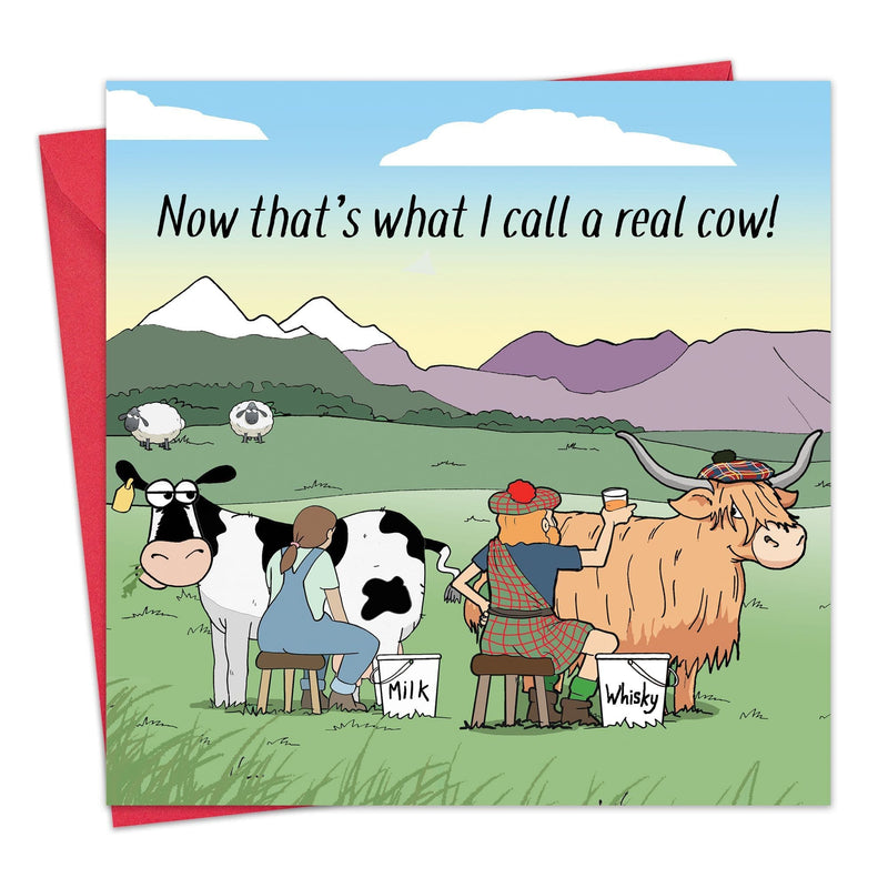 Load image into Gallery viewer, Funny Card - Highland Cow Whiskey
