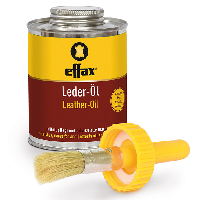 Effax Leather Oil C/W Brush - Ashurst Equestrian & Country