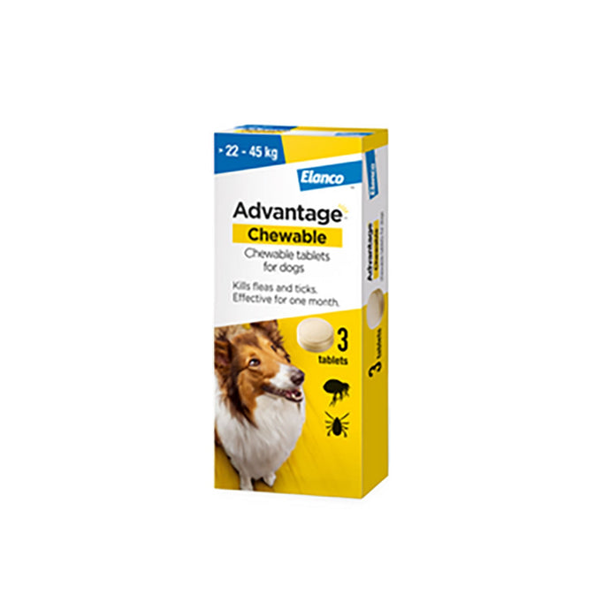 Elanco Advantage Chewable Tablets For Dogs 22 45 Kg - Ashurst Equestrian & Country