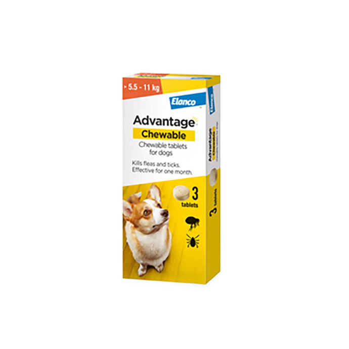 Elanco Advantage Chewable Tablets For Dogs 5.5 11 Kg - Ashurst Equestrian & Country