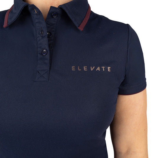 Elevate Allure Polo By Hy Equestrian Navy/Berry - Ashurst Equestrian & Country