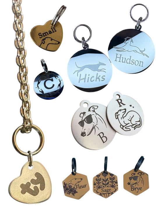 Engraved Dog Tags - Bones - Ashurst Equestrian & Country