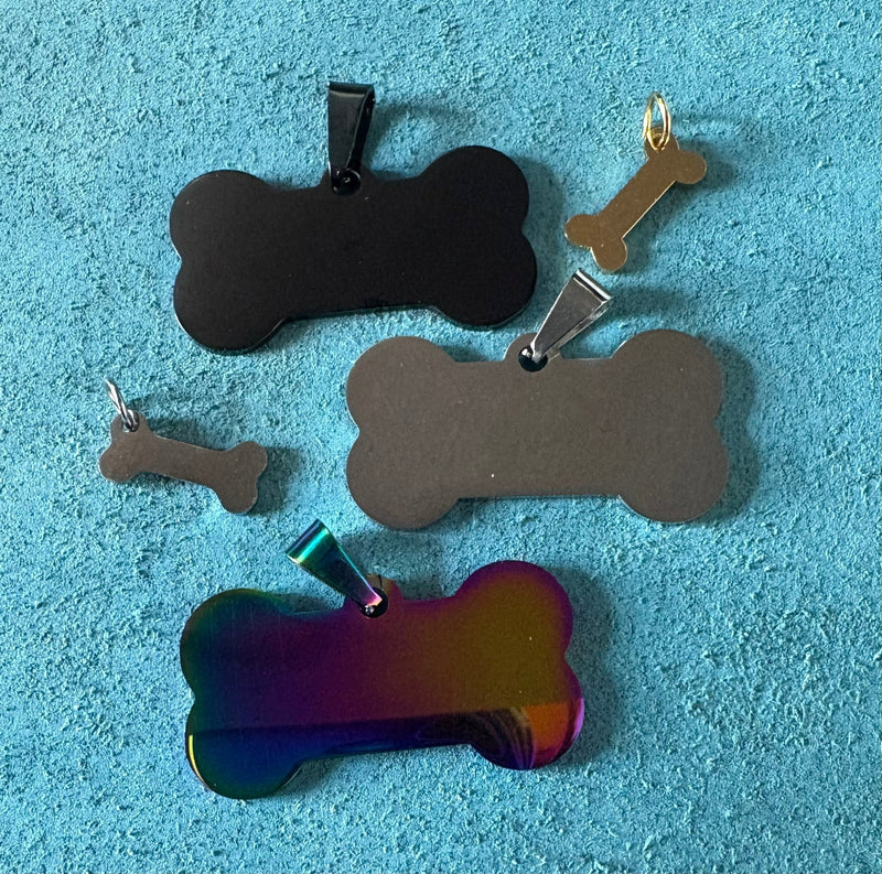 Load image into Gallery viewer, Engraved Dog Tags - Bones - Ashurst Equestrian &amp; Country
