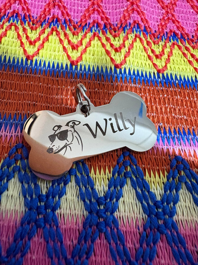 Load image into Gallery viewer, Engraved Dog Tags - Bones - Ashurst Equestrian &amp; Country
