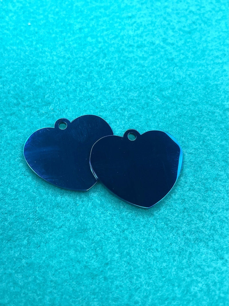 Load image into Gallery viewer, Engraved Dog Tags - Heart - Ashurst Equestrian &amp; Country
