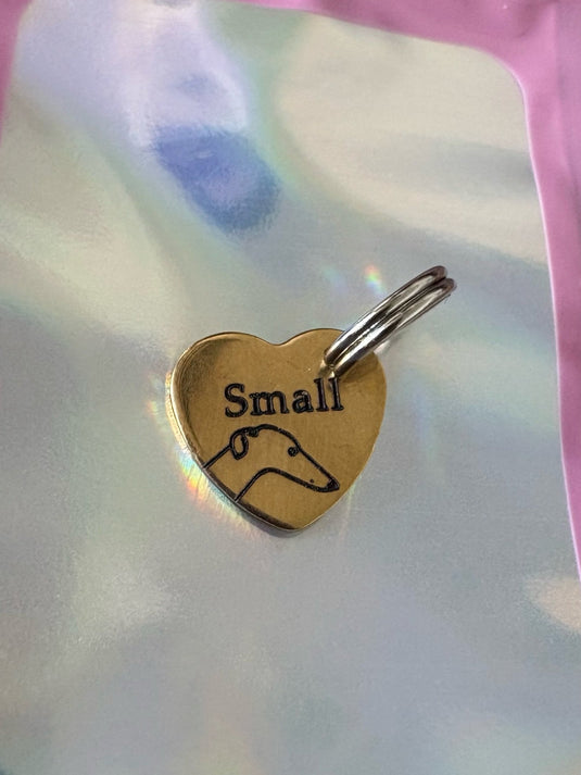 Engraved Dog Tags - Heart - Ashurst Equestrian & Country