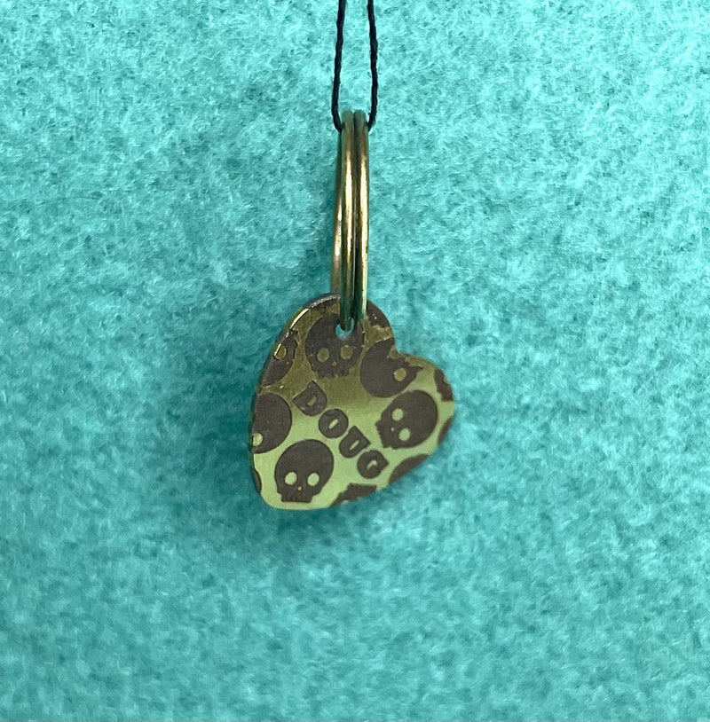 Load image into Gallery viewer, Engraved Dog Tags - Heart - Ashurst Equestrian &amp; Country
