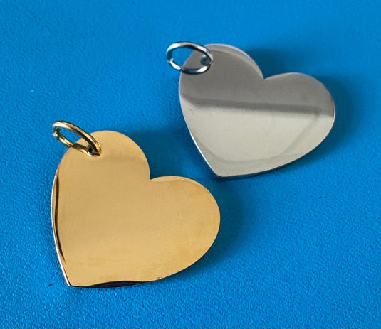 Engraved Dog Tags - Heart - Ashurst Equestrian & Country