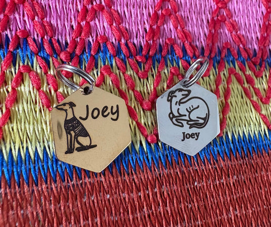 Engraved Dog Tags - Hexagonal - Ashurst Equestrian & Country