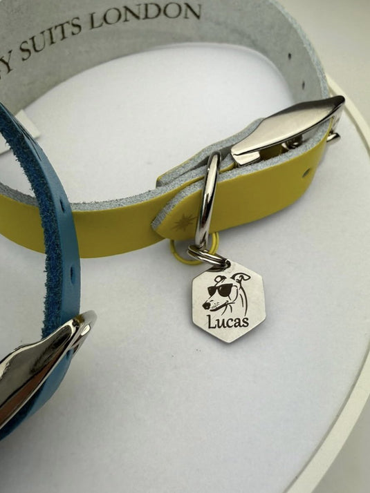 Engraved Dog Tags - Hexagonal - Ashurst Equestrian & Country
