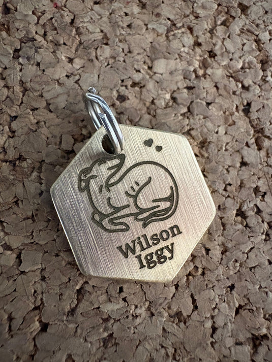 Engraved Dog Tags - Hexagonal - Ashurst Equestrian & Country