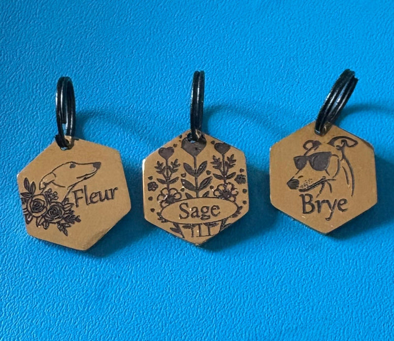 Load image into Gallery viewer, Engraved Dog Tags - Hexagonal - Ashurst Equestrian &amp; Country
